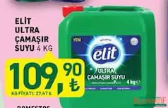TARIM KREDİ ELİT ULTRA ÇAMAŞIR SUYU 4 KG fiyat ve kampanya bilgisi